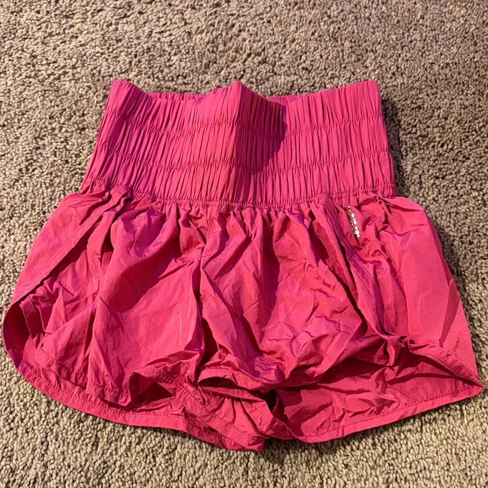 Free People High-Waist Pink Women's Shorts